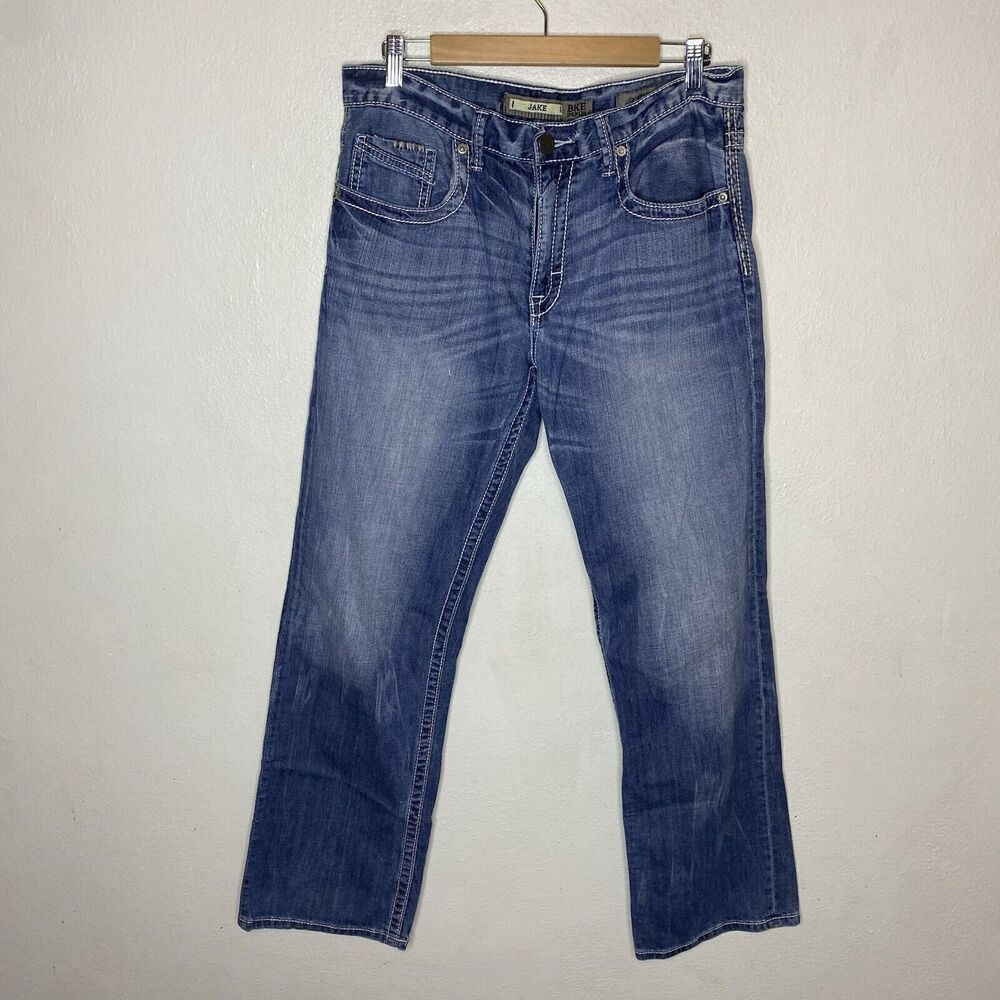 BKE Buckle Jake Denim Blue Jeans Mens 34R